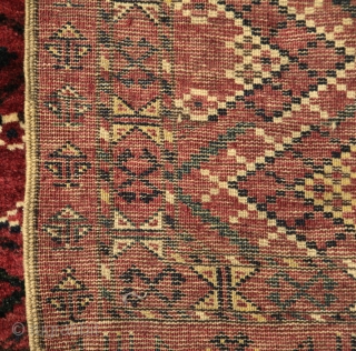 Ersari group chuval....pristine apart from one small old re-weave..thick, heavy and meaty pile..a beautiful, lush textile..last quarter 19th century...108x167cms              