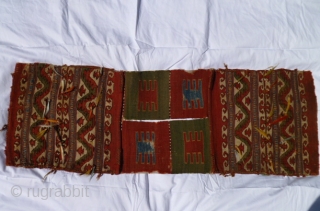 Superb, published, 2nd half 19th century Anatolian Heybe (Bergama) - complete, with tassels and glass ring securing additions.  Collected ~ 40 years ago, and can be seen in the Becker/Reichert book,  ...