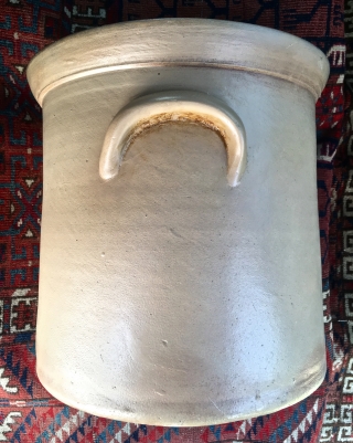 1866-1870, 2 Gallon, Cobalt decorated, salt glazed Crock by F.T. Wright and Son of Taunton, MA. No chips, cracks, or other excuses.           