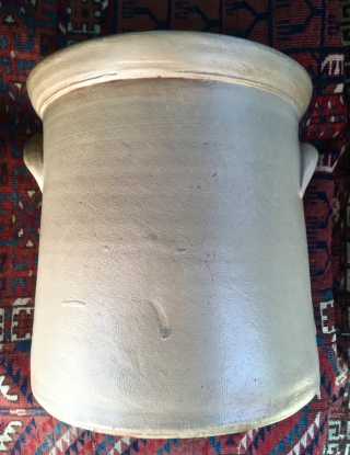 1866-1870, 2 Gallon, Cobalt decorated, salt glazed Crock by F.T. Wright and Son of Taunton, MA. No chips, cracks, or other excuses.           