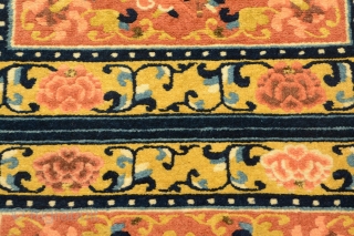 Mid 19th Century Ningxia, Pair of Floral mats. Divocounted price                       