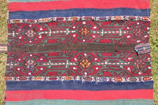 Antique kurdish Ala Cuval, Malatya, complete. Very colorful tribal item. Please ask for more information.                  