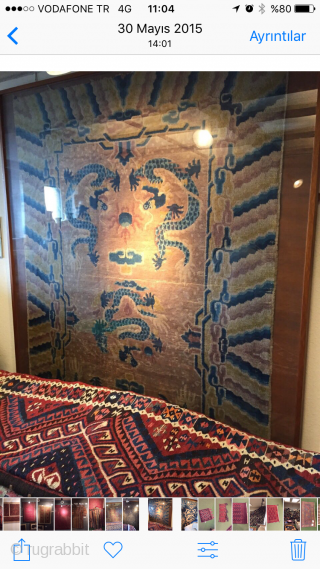 Antik China Dragon Carpet                             