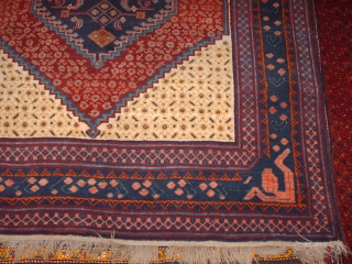 Name:     Kazak  Karvansaray

Category: Caucasian

Origin:    Azerbaijan

Age:     1930th

Description: Azerbaijan Kazak Karvansaray

Dimension:      145 x 225 cm

Composition:    ...