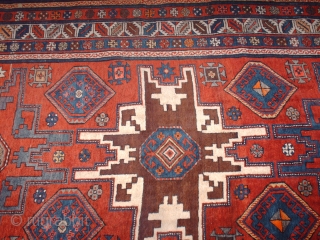 Name:  ZEIWA - Kuba (Lezgi Star)

Category:Caucasian

Origin: Azerbaijan

Age:1950th

Description: Azerbaijan Zeiwa Kuba Rug 

Dimension: 125 x 220 cm 

Composition: 100% Wool Base and Pile

Condition: Excellent         