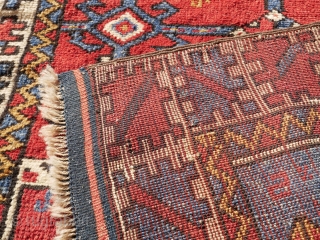 A small-format, double-niche village Kozak prayer rug. Early 20th century. Restored 
Size 125x90cm 

                   