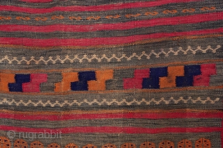 AUTHENTIC Afghan Kochi Sumak (Soumac) circa 1990 267x102cm


This simple yet beautiful hand-woven nomadic sumak is a work of Afghan nomads 
Material: Highland wool on cotton Flat-weave 
Age: +/- 25 years old 
Condition:  ...