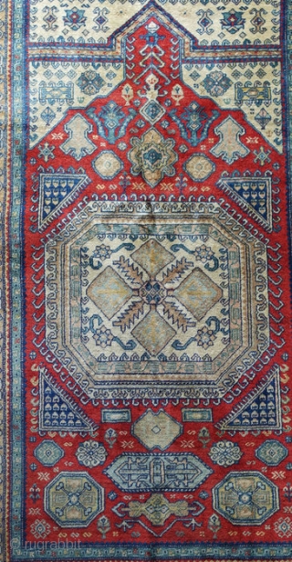 Authentic Caucasian Kazakh rug circa 1960 from Azerbaijan c. 167 x 98 cm

This unique handmade rug dates to the second half of the 20th century - (1960-1970). 
It is in an excellent  ...