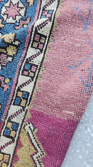 I'm selling this turn-of-the-20th-century piece. (1890-1910) Manastir pile prayer rug 
My description: 
The seemingly Konya-like mihrab — supported also by the colour scheme — appears unusual in this unique artefact. Its strangeness,  ...
