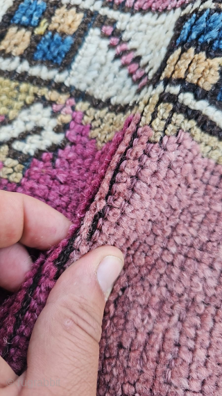 I'm selling this turn-of-the-20th-century piece. (1890-1910) Manastir pile prayer rug 
My description: 
The seemingly Konya-like mihrab — supported also by the colour scheme — appears unusual in this unique artefact. Its strangeness,  ...