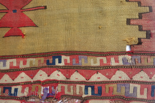  I'm selling these 2 19th century Manastir kilims foremerly from Davut Mizrahi collection. The first one reflects the design of one in his book page 74 

The second one has an  ...