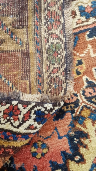 late 19thc or  early 1900 Kurdish rug Some believe it may be a Sauj Bulagh , but some don't 
Size:250×108 cm

           