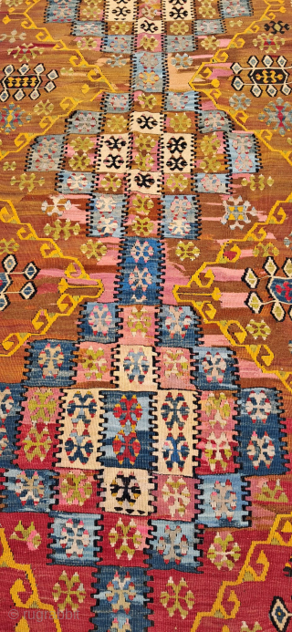 Initially, I thought it was Aleppo, but in the end I was convinced by the experts that it is a Yahyali Yoruk kilim Size 330x126cm
SOLD Thanks       