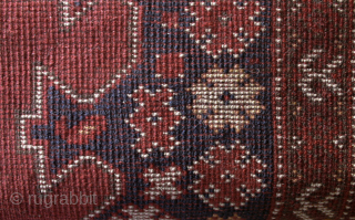 Northern Afghan Ersari-group rug, circa 1920–30, with a Beshir/Middle Amu Darya-derived compartmented or hatchli design; probably ensi-inspired rather than demonstrably a functional ensi.