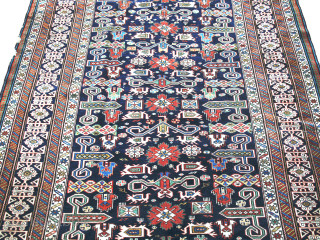 End of the 19th or later Shirvan in Perepedil design, Clean in far condition. A larger format. Request more pics and size
$400 + shipping