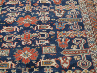 End of the 19th or later Shirvan in Perepedil design, Clean in far condition. A larger format. Request more pics and size
$400 + shipping