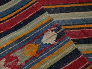 Lovely early 20th Manastir kilim prayer rug
Request more infor and photos
Manastir Prayer Kilim
Balkans, circa 1900
Wool on a cotton foundation
130 × 60 cm
A rare Manastir prayer kilim, probably woven around the ...