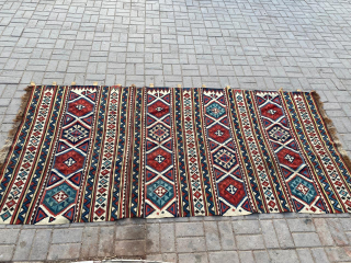 Lovely late 19th-century Kuba Shirvan kilim Size 285-140 cm                        