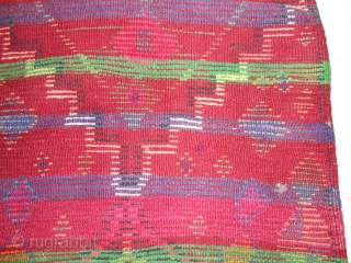 Talsint, Morocco, about 1920-30.
Cushion cover or bag face. cm 107 x 70, wool, full pile, 360 knot per dms.
              