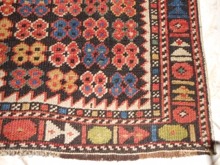 Shirvan Marasali with very rare pattern.
Late XIX century, wool on wool, cm. 145 x 105.
Thank you for watching!               