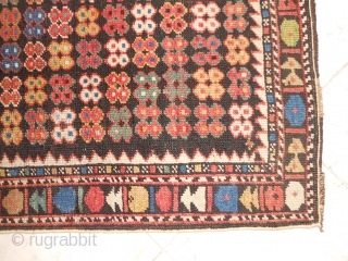 Shirvan Marasali with very rare pattern.
Late XIX century, wool on wool, cm. 145 x 105.
Thank you for watching!               