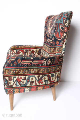 Armchair Upholstery with Antique Caucasian Rug / High quality Handmade armchair

This unique armchair is upholstered with Antique Sahsavan shirvan rug from late 19C. ( 1880 to 1890 ) from Caucasian area. This  ...
