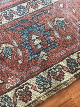 1880's Serapi Heriz: Size - 8x10 - Serapi rugs are some of the most rare and desirable Persian rugs out there and are a distinct Heriz region style. It has bold geometric  ...