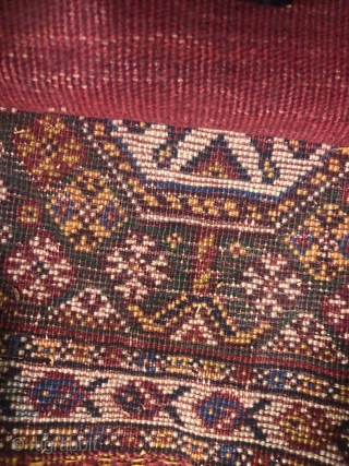 one the best Qashghayi bag face about 1880( belonged to Mr . Siawosh Azadi Collection),size:28x30 cm,in a mint condition,very lovely small bag,with %100 naturall colors,a very fantastic piece for collectors.pls not to  ...