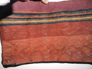 Afshar chanteh,wool on wool,all natural color's and good condition.
size;42x27 cm                       