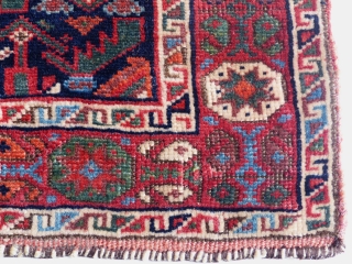 Afshar,1900 jh.All naturaal color's,Wool on Wool.
size 29x46 cm                         