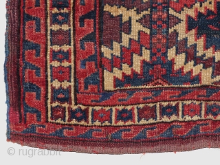 Yomud Asmalyk, Mid. 19e eeuw, Alle natuurlijke kleuren,
size;80x50 cm                        