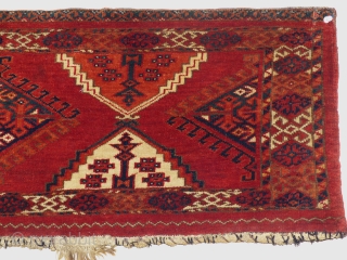 Turkman Torba. Einde van de 19de eeuw. Perfecte staat and all natural color's. Maat: 138cm x 35 cm               