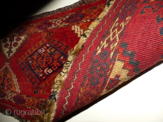 Turkman Torba. Einde van de 19de eeuw. Perfecte staat and all natural color's. Maat: 138cm x 35 cm               