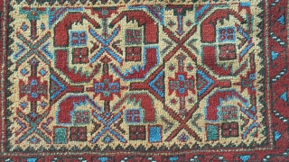 Afshar bagface. Wool on wool natural color's and very good conditie. Size 58x72 cm                   