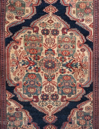 Malayer rug. Late nineteenth century. 192x128cm. Kilim ends intact. Overall good condition. See p.109 in Eiland's "Oriental Carpets" for reference. Inquiries: info@pleijsierproductions.nl
           