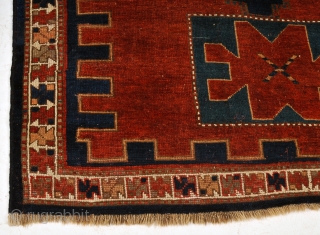 Caucasian Kazak, ca.1900. Clean, all ends beautifully secured, no stains, perfectly flat laying. 210x150cm. Inquiries: info@pleijsierproductions.nl                 