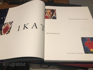 Ikat - book a brilliant review of Ikat weaving of Indonesian culture. 

In new condition both book and slip case in tip top shape.         