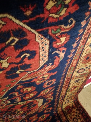 An antique Kömürcü Kula rug with 343/143 cm. Good shape with original endings and some spots of wear. No tinting. Some good old repairs. On wool foundation.      