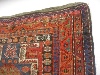 An antique Karabagh with the size 262 X 144 cm. Dated 1902 (?). No big repairs, no cut, no tinting. Good shape with spot worn places. Both Kilims good.    