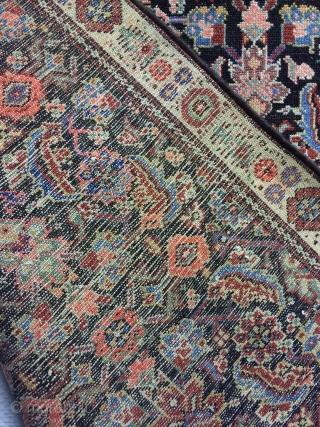 An antique Malayer Feraghan with 240/126 cm. Good shape wirh low pile. Great border design.                  