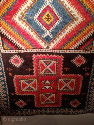 An old Morocco rug with 205/115 cm. Funky. Good shape. I love it.                    