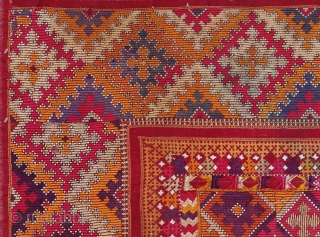 • COVER •
The stitches used are cross stitch, counted thread stitch and alluring colour threads.
This hails from Sindh, Pakistan (Undivided India).

Available            