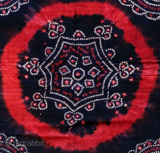  Bandhani (बांधानी)
Bandhej Odhna with intricate patterns crafted on a Mulmul with the delicate tie and dye patterns and excellent colour combination of Black and Red from Rajasthan.

Bandhani (बांधानी) is a type  ...