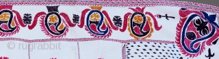Kantha quilted embroidery
Twentieth century
Cotton plain weave; hand sewn; quilted and embroidered with cotton thread

This is entirely geometrical kantha of the oar, or pillow cover ,type, with a white background embroidered in red,  ...