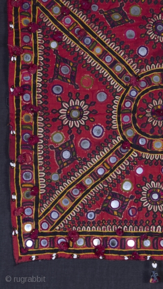 • WALL HANGING •

Kutch, Gujarat mid 2oth century.

The Kutch Embroidery is a handicraft and textile signature art tradition of the tribal community of Kutch District in Gujarat, India.
The embroidery is done on  ...