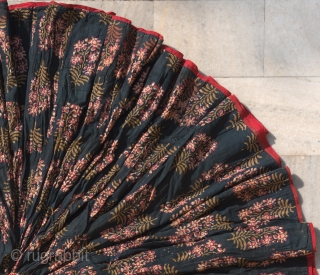 • GHAGRA •

Very Rare And Very Large Indigo Blue Tree Design, Ghaghra (Skirt) Mordant- And Resist-Dyed Cotton, This comes from Bagh, Madhya Pradesh, India.
India. c.1850-1870. Its size is L-68cm,Circle about 1380cm. Approx.

Colour  ...