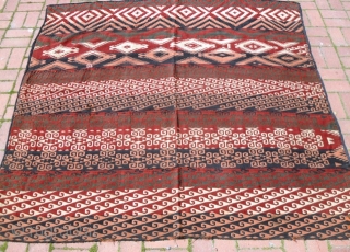 Uzbek kilim very nice work top quality  All Wool - All Vegetable  a few small repair these repairs can be done by  our repair man  price inculing shipment  ...