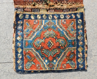 Antique Persian Kurdish Saddlebag Size.100x48 Cm                           