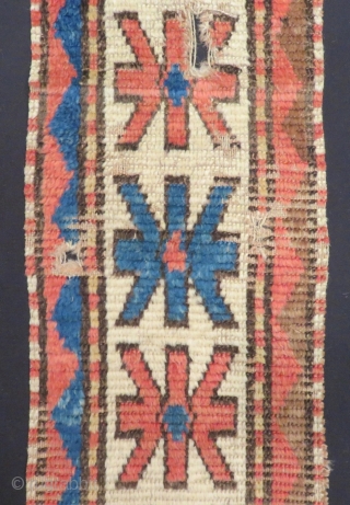 Antique Caucasian Dagıstan Bordur 107x30cm                            