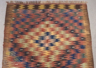 Antique Persian Kurdısh Kilim Size.240x146cm                            